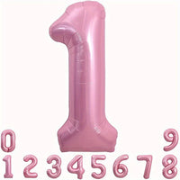 Pink Foil Number Balloon 40 inch | Birthday Party Decor