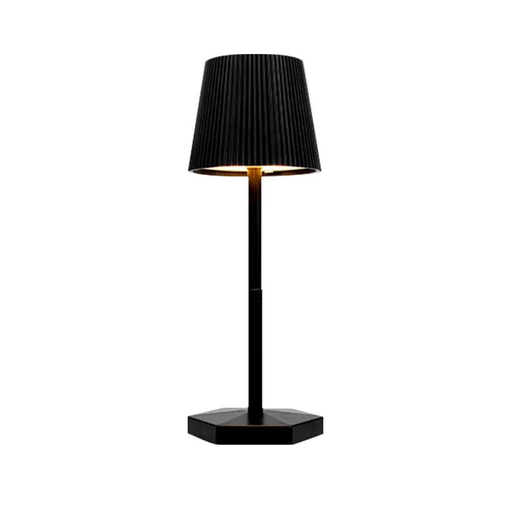 LumiGrid | Modern Stripe LED Table Lamp with Touch Dimming | Metal USB Desk Light for Decor