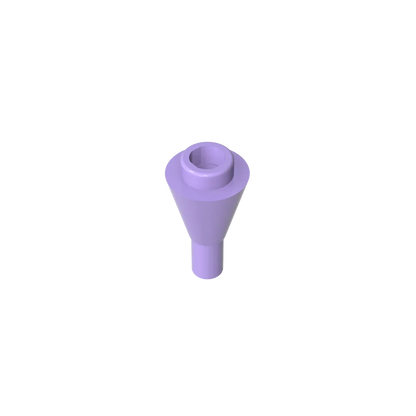 Gobricks GDS-1138 Cone 1 x 1 Inverted with Bar | Building Block for DIY Creations