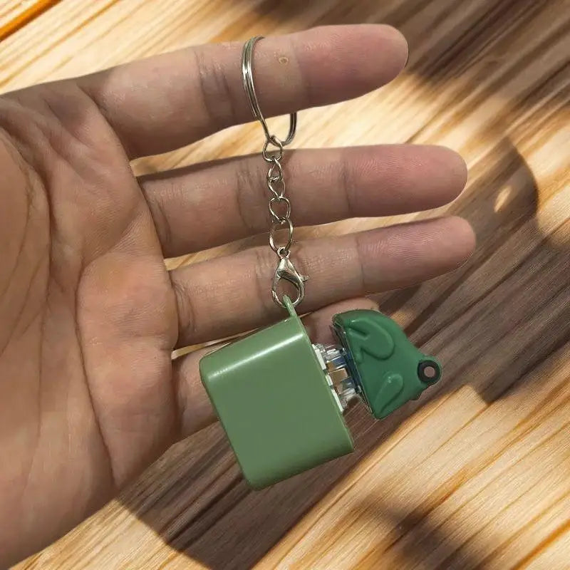 Funny Frog Duck Keychain | Rechargeable Fidget Clicker with LED Light