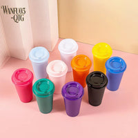 Durable Shatterproof Coffee Mug with Spill-Proof PP Lid | Travel Bottle