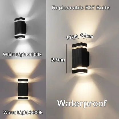 LED Outdoor Waterproof Wall Light | E27 Exterior Porch Stair Lamp Fixture