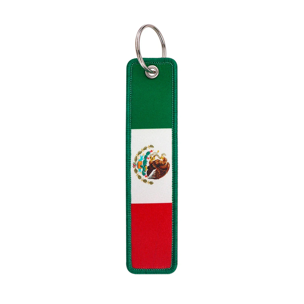 National Flags Embroidered Key Fob | Fashion Keychain Gift for Men and Women