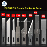 10pcs Precision Scalpel Knife Blades Set | Non-Slip Metal Engraving Craft Knives for Phone PCB DIY Repair
