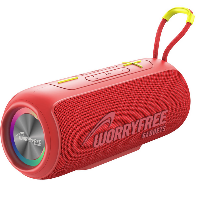10W Wireless Portable Waterproof Bluetooth Speaker with RGB Lights- Assorted