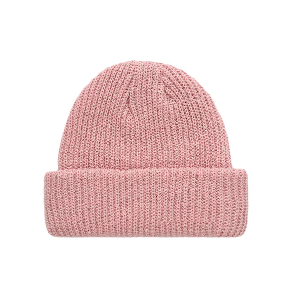 Baby Knitted Turban Hat for Boys Girls | Solid Color Winter Beanie