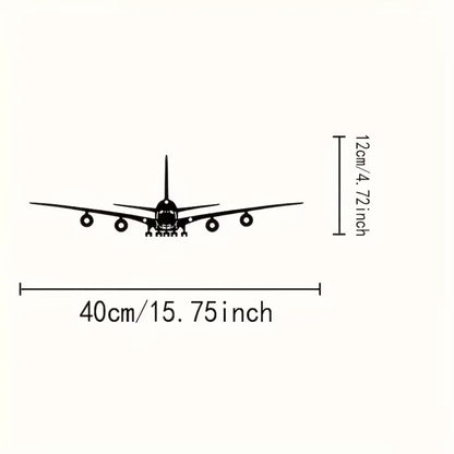 One Piece of Metal Wall Art – Boeing Aircraft Design – 15.75 X 4.72 Inches – Ideal for Scene Decoration and Stylish Metal Accent