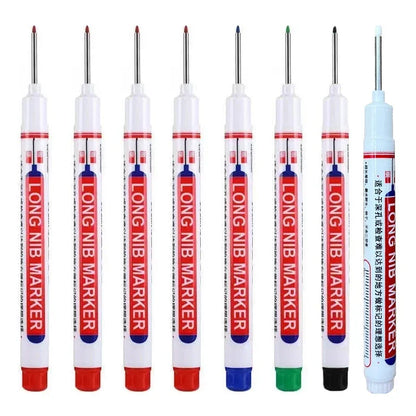 20mm Deep Hole Long Nib Markers Set | Multi-Purpose Perforating Pen for Metal, Wood, and Glass