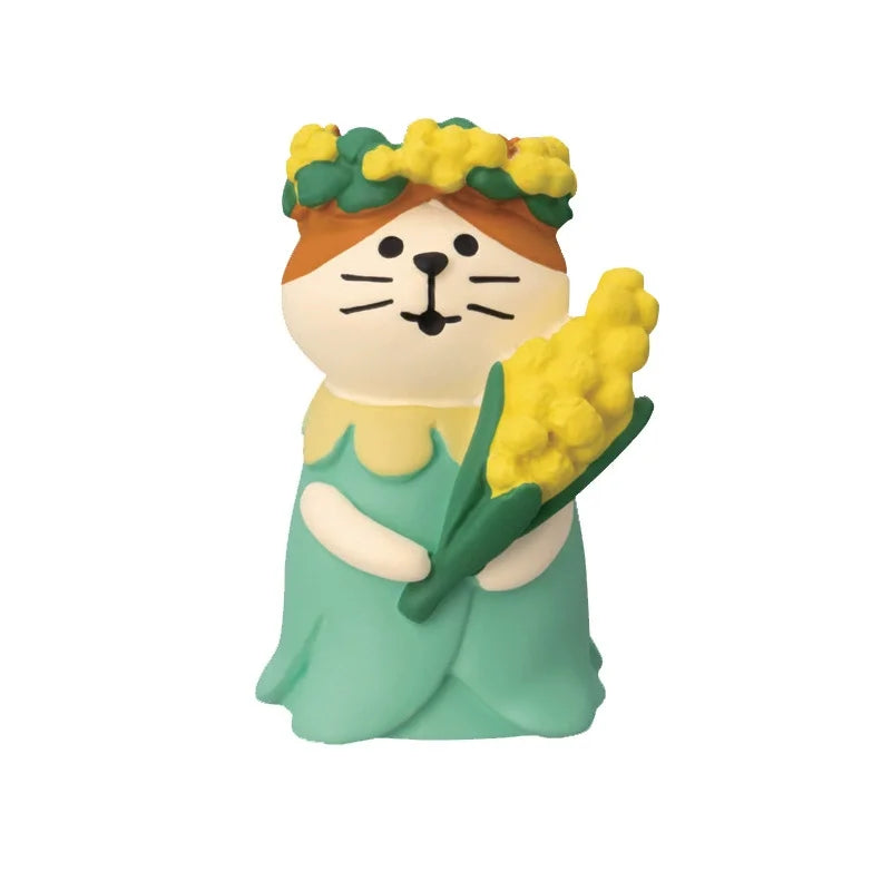 Figura de Zakka de boda de gato lindo, novia, cochecito de bebé, modelo de resina, miniaturas, adornos para pastel, manualidades, accesorios de escritorio