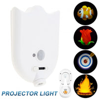 Motion Sensor Toilet Night Light | LED Projection Lamp with Auto Sensor
