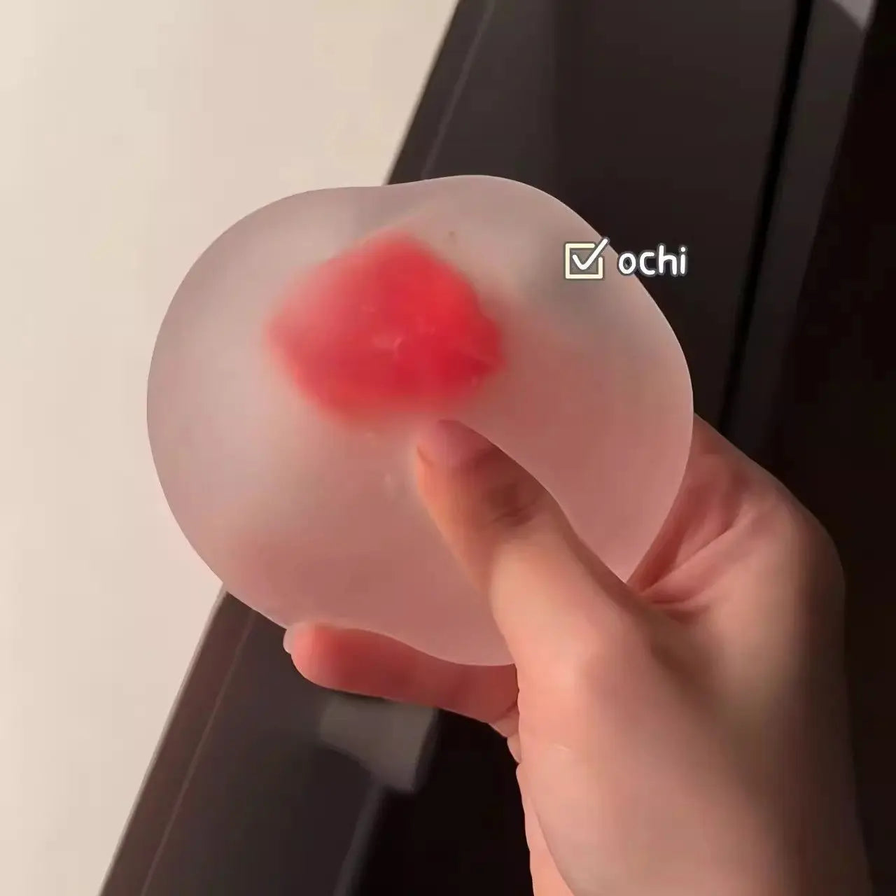 Strawberry Mochi Squeeze Toy – Slow Rebound Stress Relief