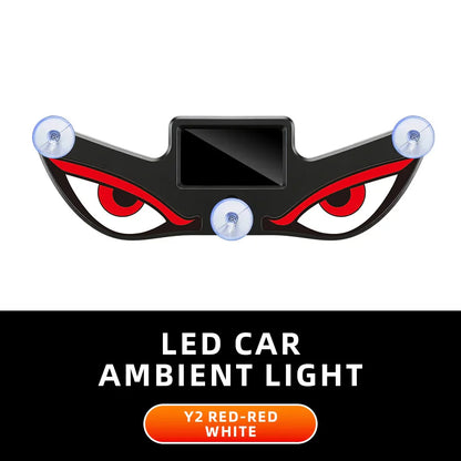 Solar Devil Eye Car Warning Light | USB-C Rechargeable Window Lamp