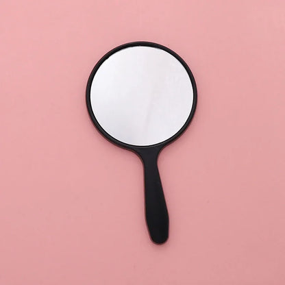 Handheld Portable Round Makeup Mirror | Compact Vanity Mirror for Travel