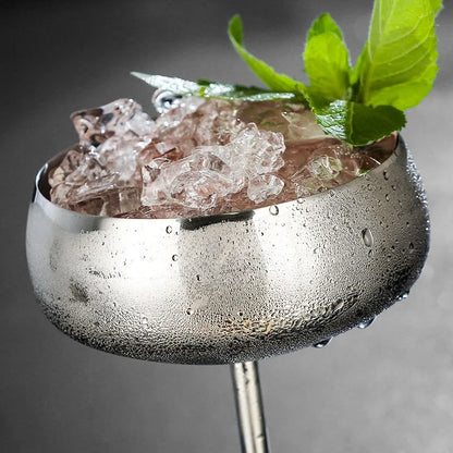 304 Stainless Steel Cocktail Glass  Red Wine Cup Flute Champagne Cup Metal Cup  Bar Martini Cup