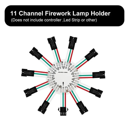 WS2812B LED Firework Light Module Panel 10/11/12/13 Channel | Individually Addressable Pixel Strip Ring