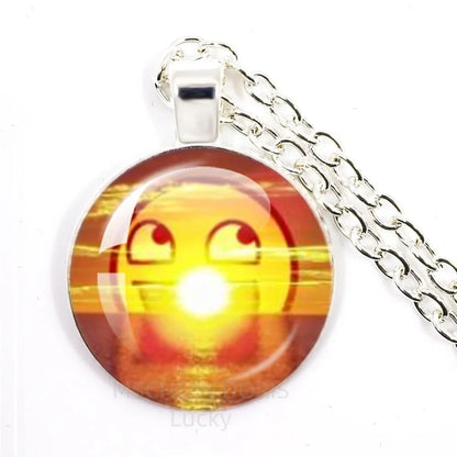 Funny Meme Cartoon Pendant Necklace | Unisex Fashion Jewelry Gift