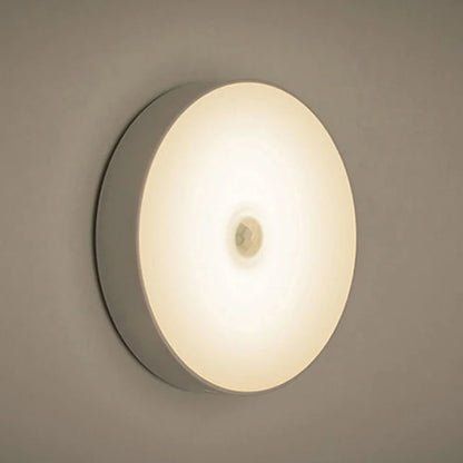 Motion Sensor Magnetic LED Night Light USB Rechargeable Wireless Closet Cabinet Lamp