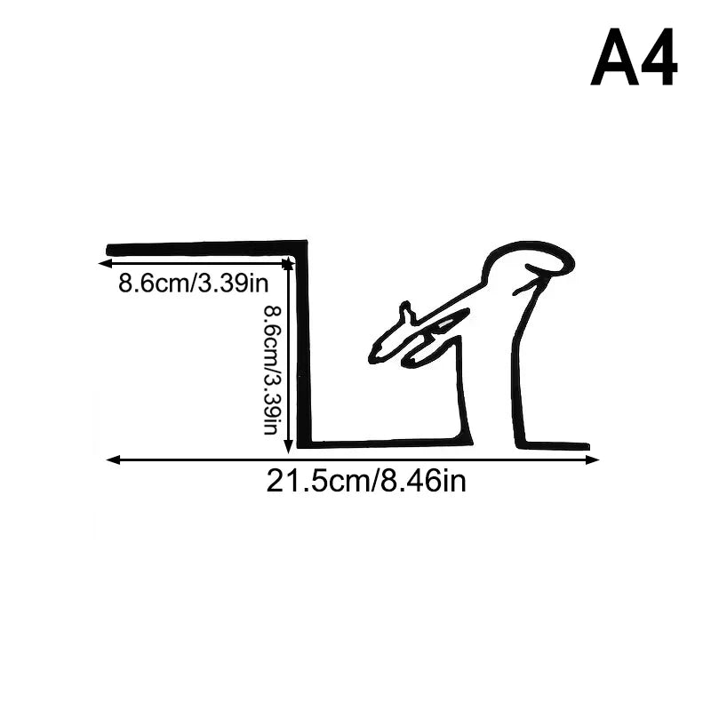Minimalist La Linea Switch Sticker | Cartoon Power Switch Decal for Home Decor