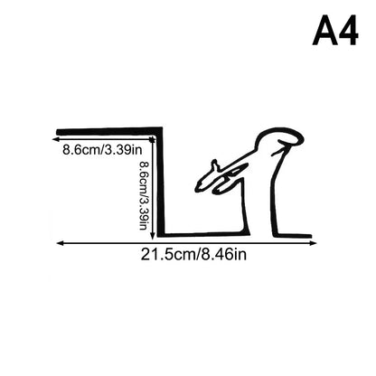 Minimalist La Linea Switch Sticker | Cartoon Power Switch Decal for Home Decor