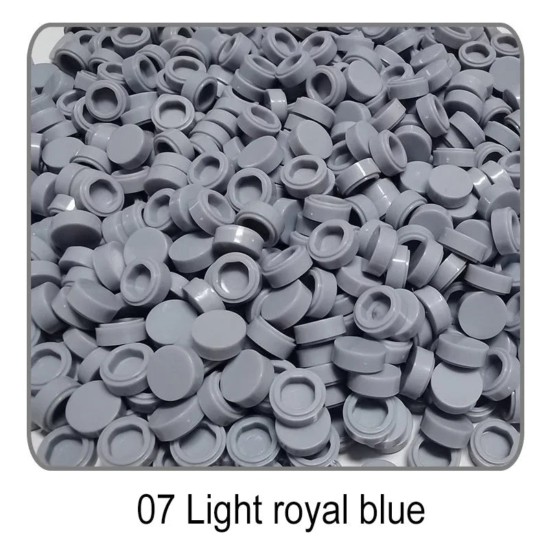 1000Pcs Tile 1x1 Round Building Blocks | 52 Color DIY Educational Creative Toy Set