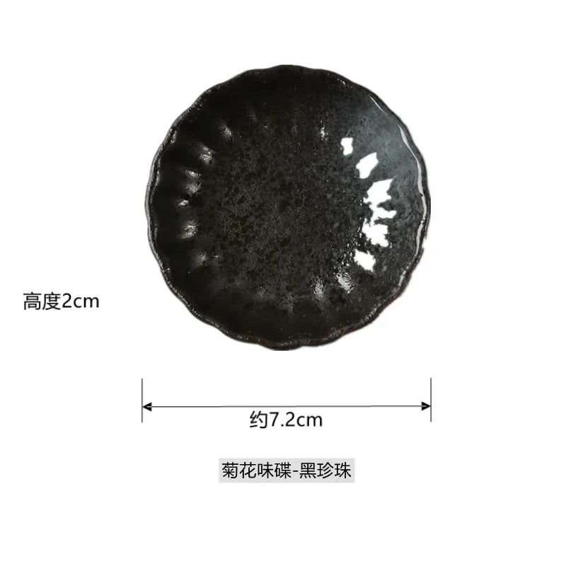 Japanese Sauce Dish | Ceramic Seasoning Dish for Barbecue and Snacks