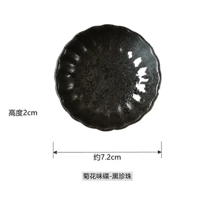 Japanese Sauce Dish | Ceramic Seasoning Dish for Barbecue and Snacks