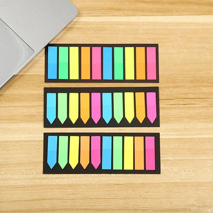 200 Sheets Fluorescent Self Adhesive Memo Pads | Colorful Sticky Notes for Study and Office