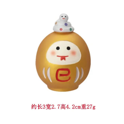Japanese Style ZAKKA Cat Crafts Small Ornaments for Chinese New Year Snake Year Trend Bonsai Food and Decorative Resin Figurines