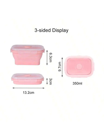 Foldable Silicone Lunch Box | Portable Thermal Food Container for Outdoor Picnic