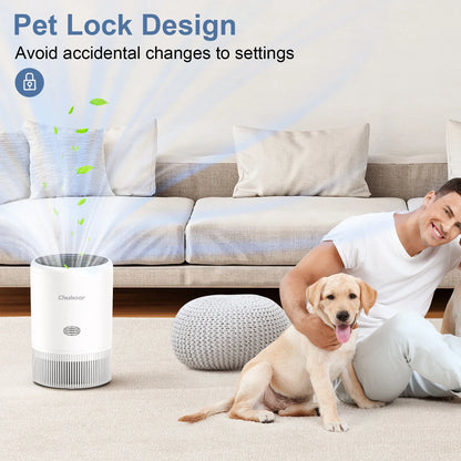 Smart Air Purifier with HEPA Filter App Control PM2.5 for Bedroom Pets Home