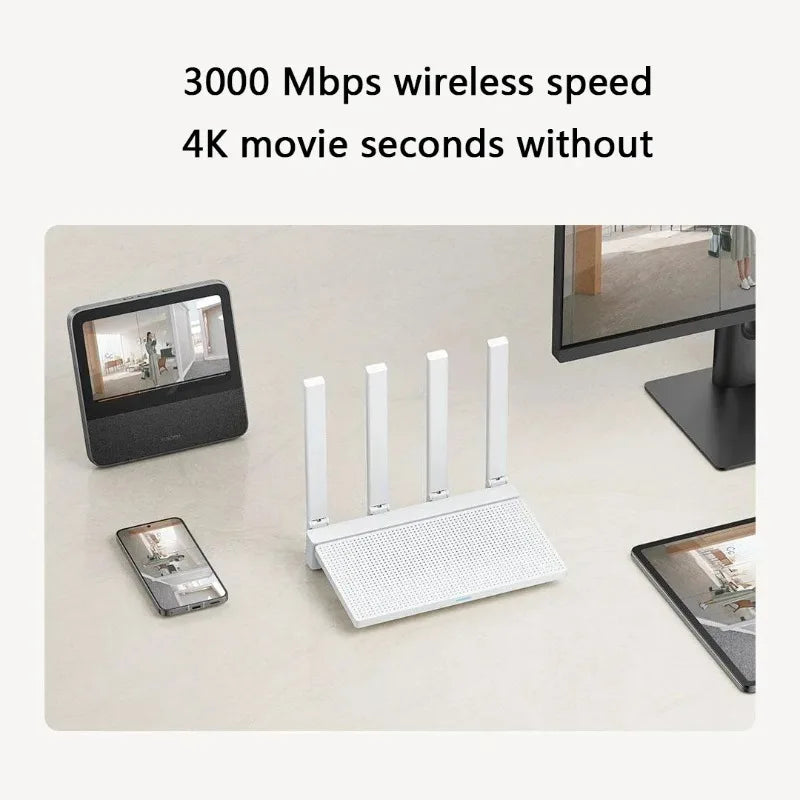 WiFi 6 AX3000 Dual Band Router 160MHz High Speed Wireless Router for Home