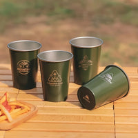 350ml Stainless Steel Beer Mug | Collapsible Outdoor Camping Cup