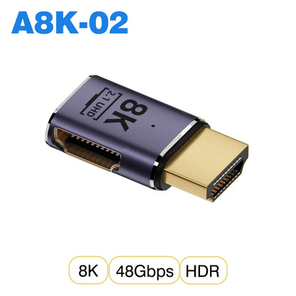 HDMI-Compatible Adapter | Mini and Micro HDMI to HDMI 2.1 Converter 48Gbps 8K60Hz 4K120Hz