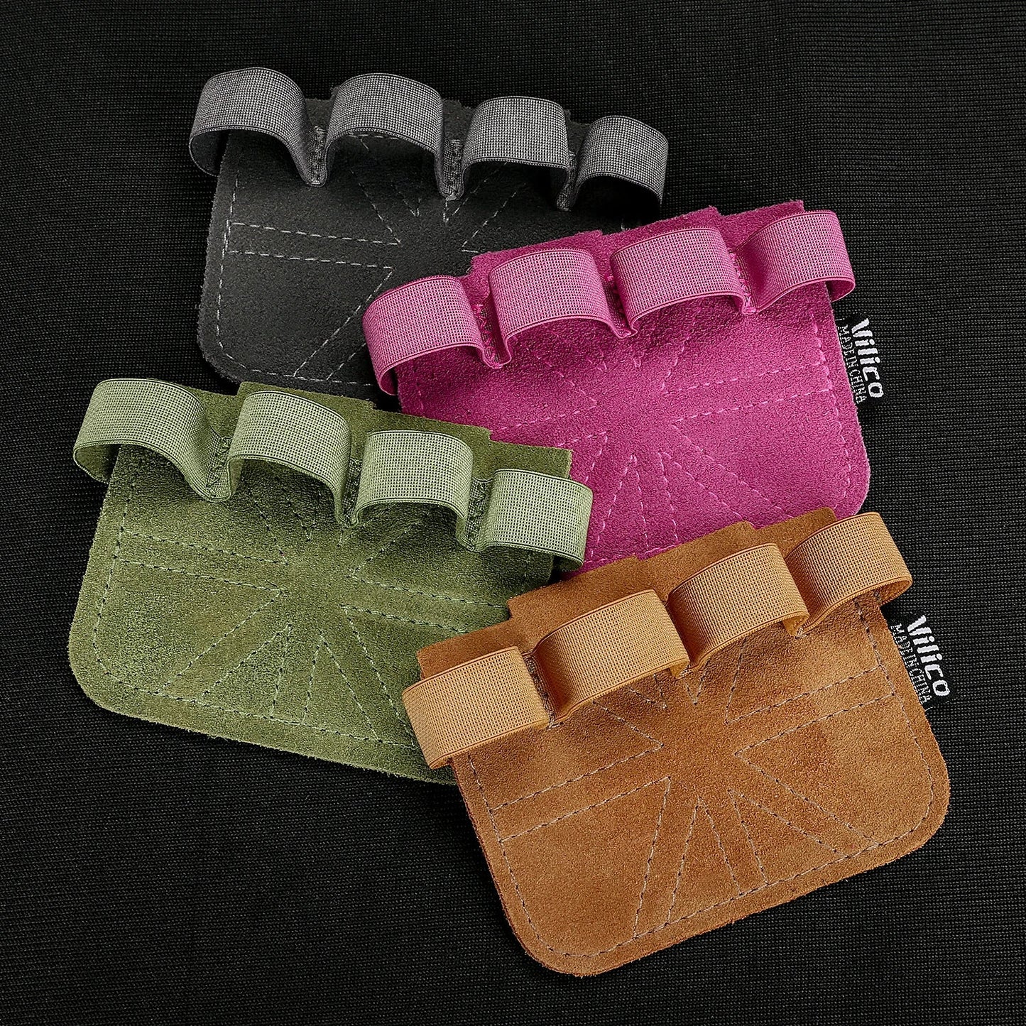 Powerlifting Gym Gloves | Breathable Weightlifting Gloves with Leather Palm Guard for Men and Women
