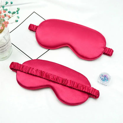 Silk Sleep Eye Mask for Women | Travel Blindfold with Light Blocking