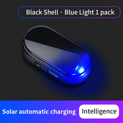 Solar Powered Car Warning Flashing Light | Universal Simulation Anti-Theft LED Decorative Light