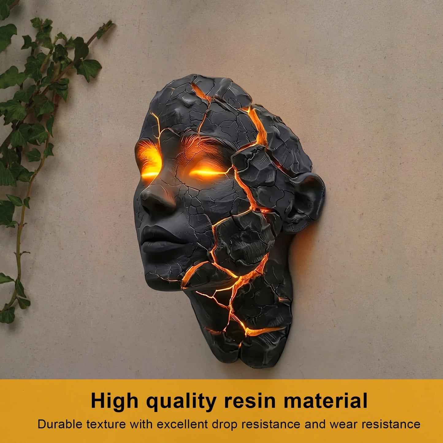 Halloween LED Broken Soul Wall Lamp Night Light Bathroom Reading Studying Hallway