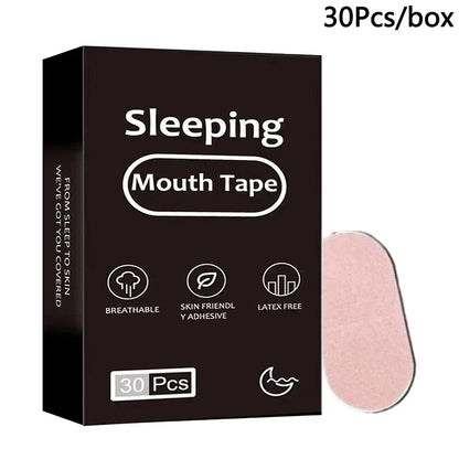 Snoring Relief Mouth Tape | 30 Hypoallergenic Strips for Better Sleep