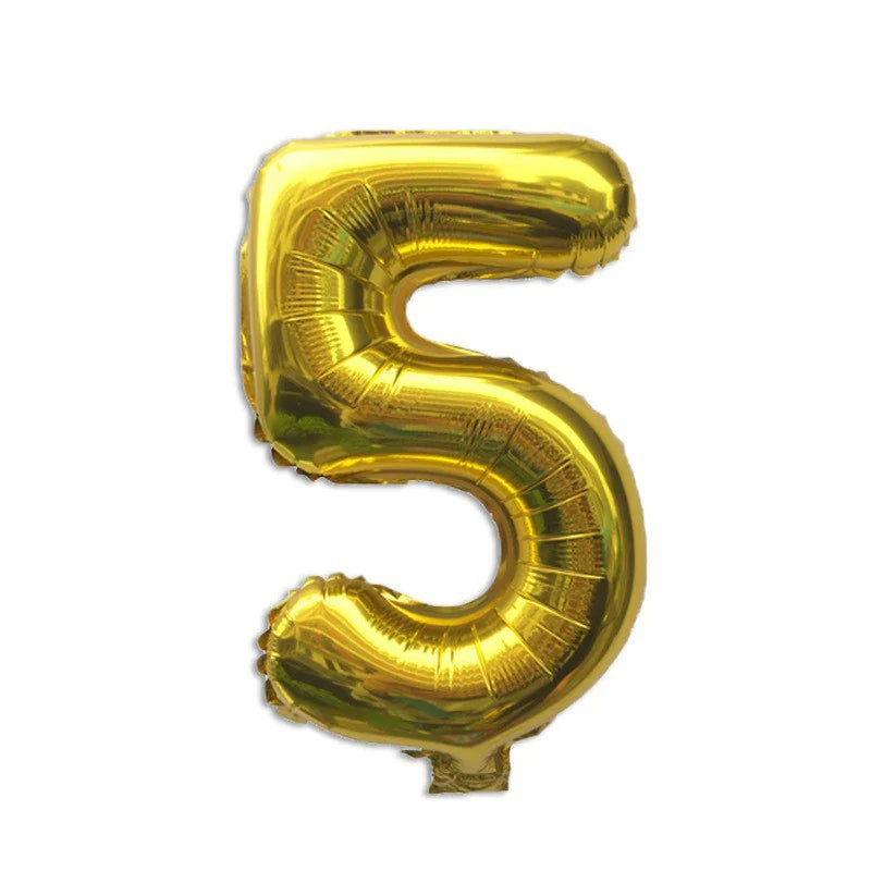 32 Inch Gold Foil Number Balloons 0-9 | Birthday Party Decorations