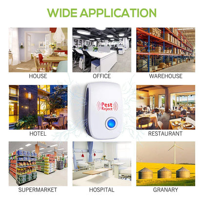 Ultrasonic Pest Repeller | Electronic Electromagnetic Mosquito and Rodent Control Device