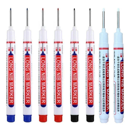 20mm Deep Hole Long Nib Markers Set | Multi-Purpose Perforating Pen for Metal, Wood, and Glass