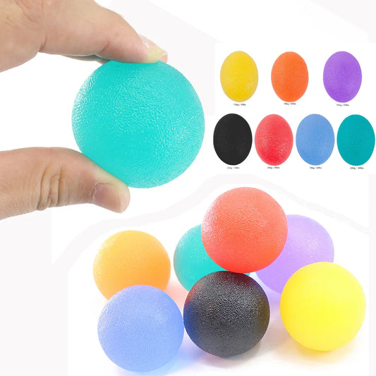 Pelota de silicona para agarre de manos | Entrenador de fuerza de dedos para gimnasio en casa y alivio del estrés