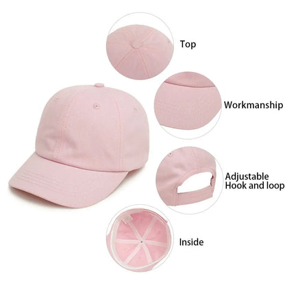 Baby Baseball Cap for Toddler | Low Profile Sun Hat with Adjustable Strap