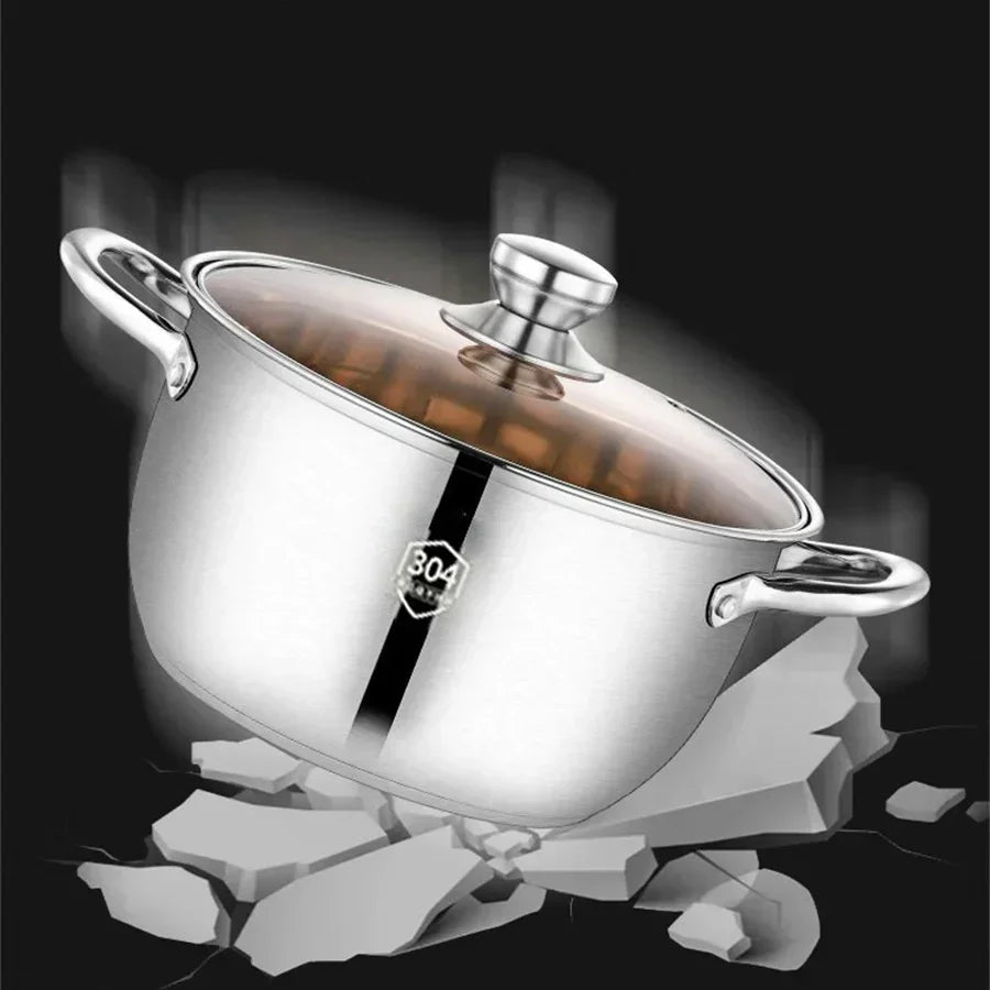 SUS304 acier inoxydable double couche épaissie tiroir de cage à la vapeur Mantou petite casserole à vapeur marmite à soupe autocuiseur