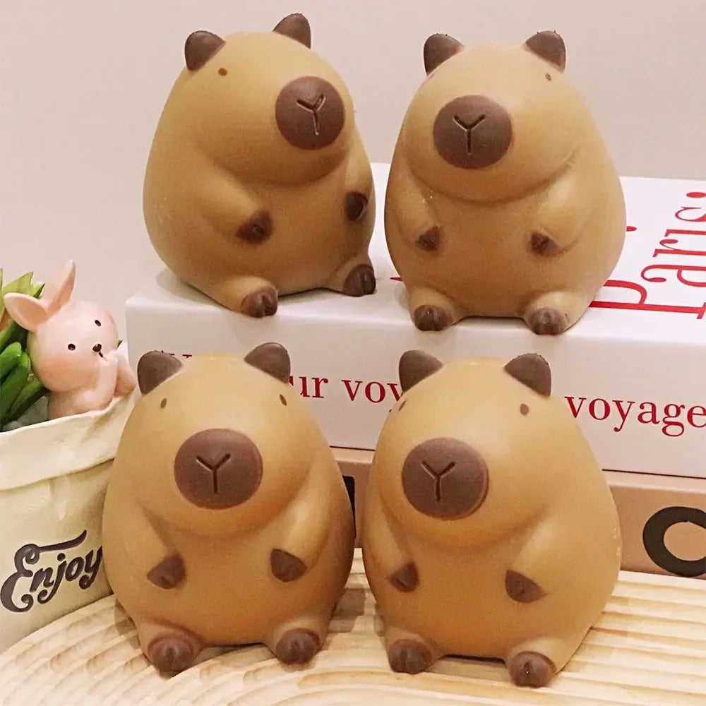 Kawaii Capybara Squeeze Toy – Slow Rebound Stress Relief