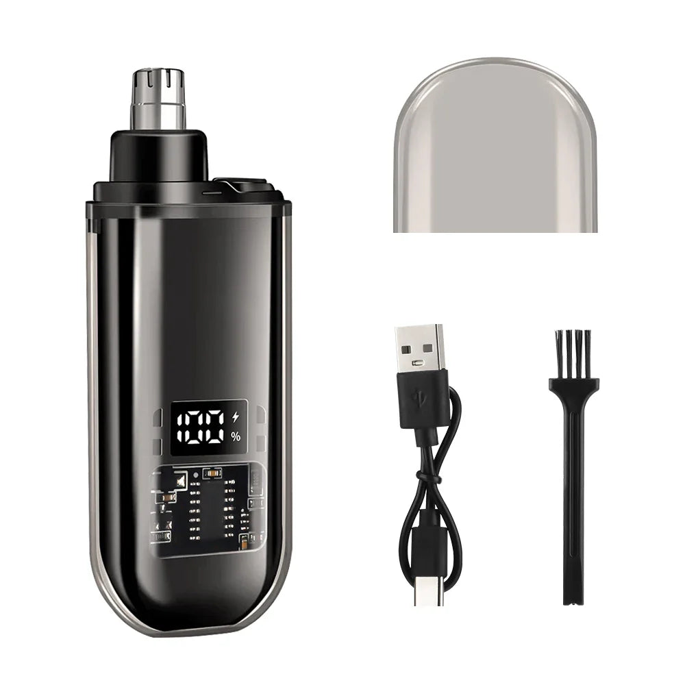 Tondeuse électrique à poils de nez, rechargeable par USB, pour hommes