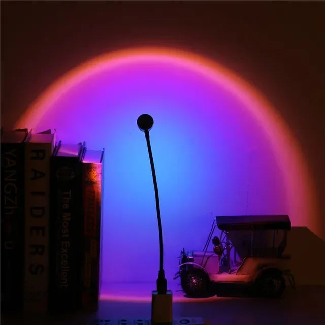 Sunset Projection Lamp | USB Atmosphere Night Light for Photography and Room Decor