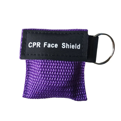 Compact CPR Face Shield Keychain | Portable Emergency Resuscitator Mask