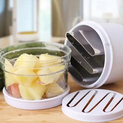 Stainless Steel Hand-Press Veggie Cutter