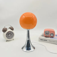 Glass Round Table Lamp Home Bedroom Desk Night Light Atmosphere Bedside Lamp